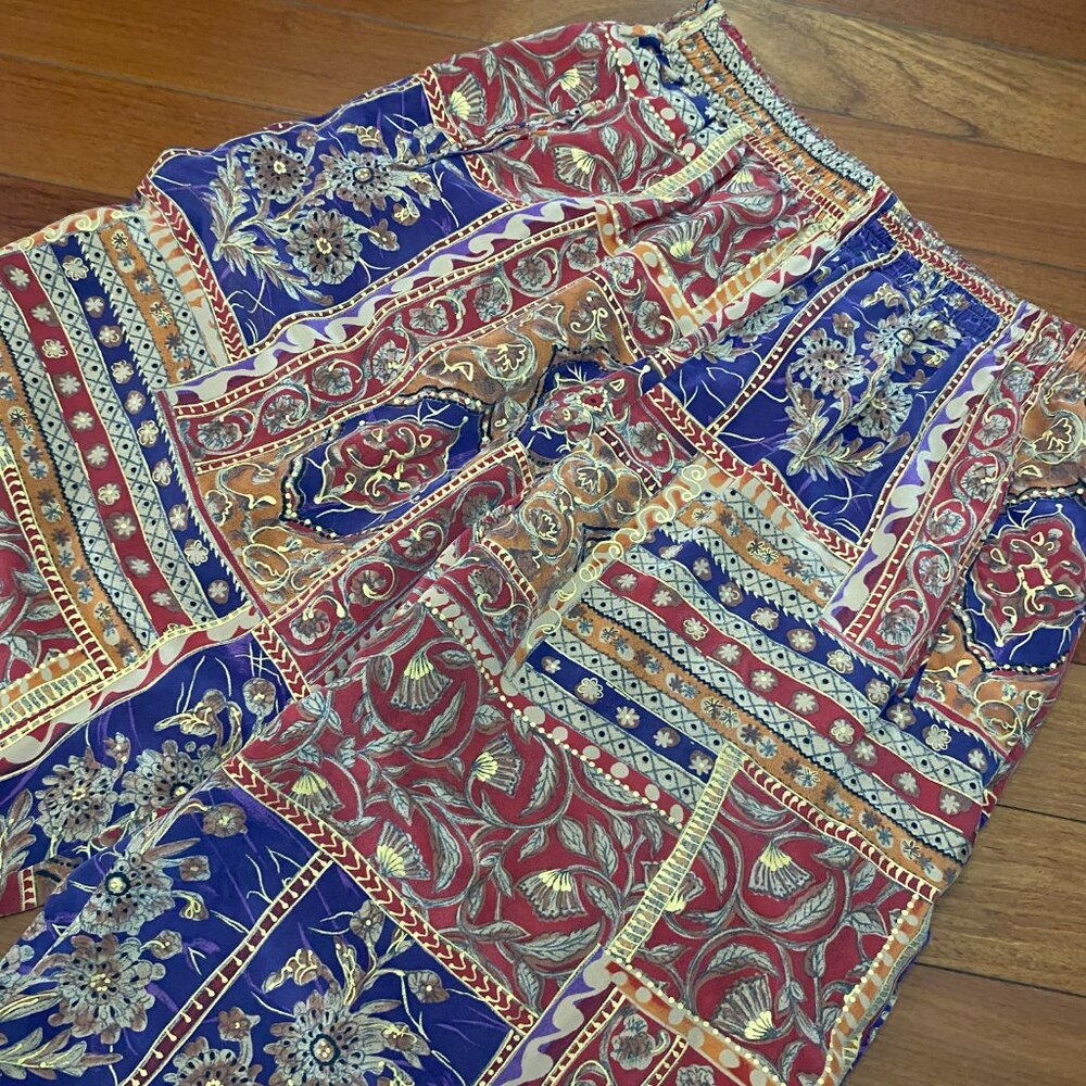 Boho Hippie Patchwork Pants Size Medium - image 3
